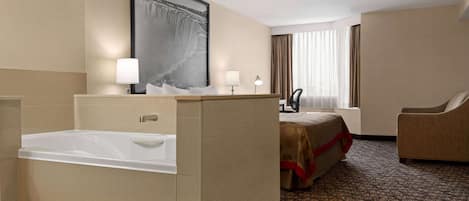 Basic Suite, 1 King Bed, Non Smoking, Jetted Tub | Desk, iron/ironing board, free cribs/infant beds, rollaway beds