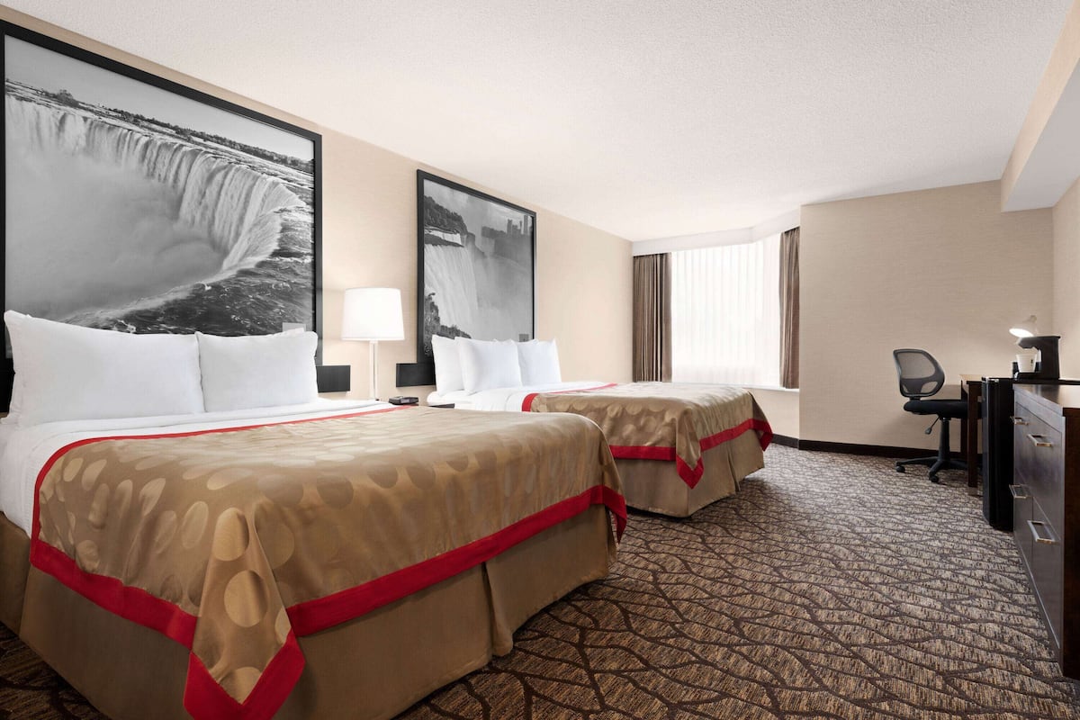 Basic Room, 2 Queen Beds, Non Smoking | 1 bedroom, desk, iron/ironing board, free cribs/infant beds