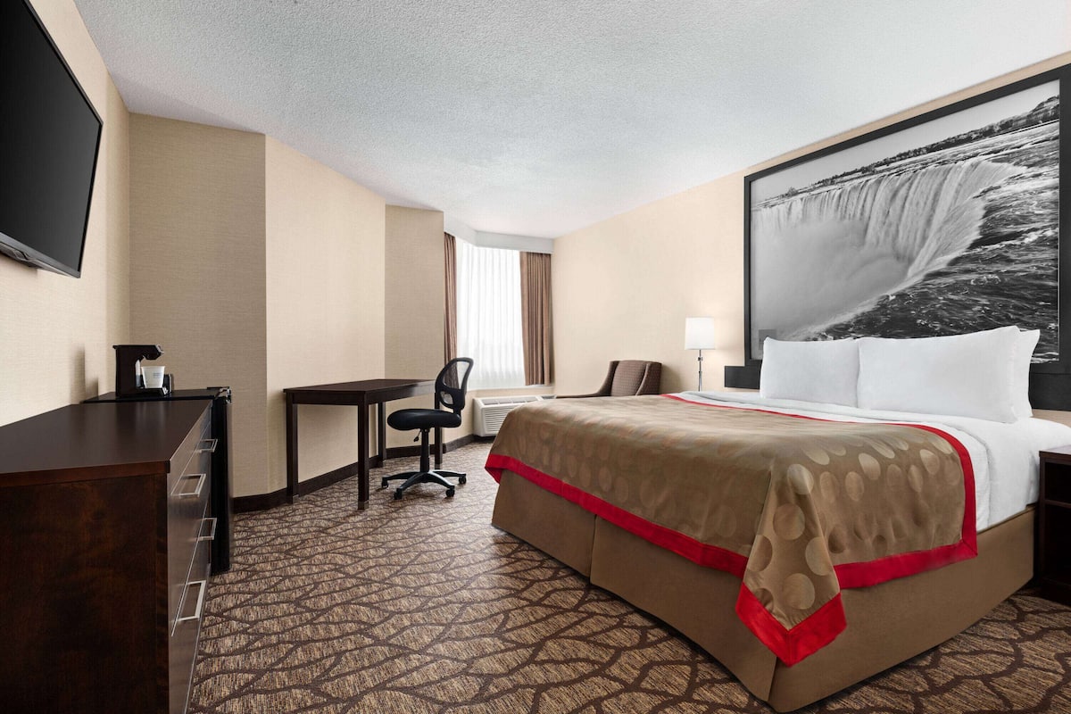 Basic Room, 1 King Bed, Non Smoking | 1 bedroom, desk, iron/ironing board, free cribs/infant beds