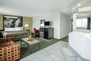 Suite, 1 King Bed, Hot Tub | In-room safe, desk, blackout drapes, free cribs/infant beds