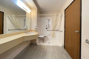 Accessible bathroom - Super 8 by Wyndham Columbia Clark Lane (Columbia)