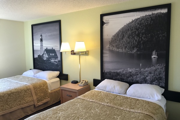 Double Room, 2 Double Beds | Blackout drapes, iron/ironing board, free cribs/infant beds