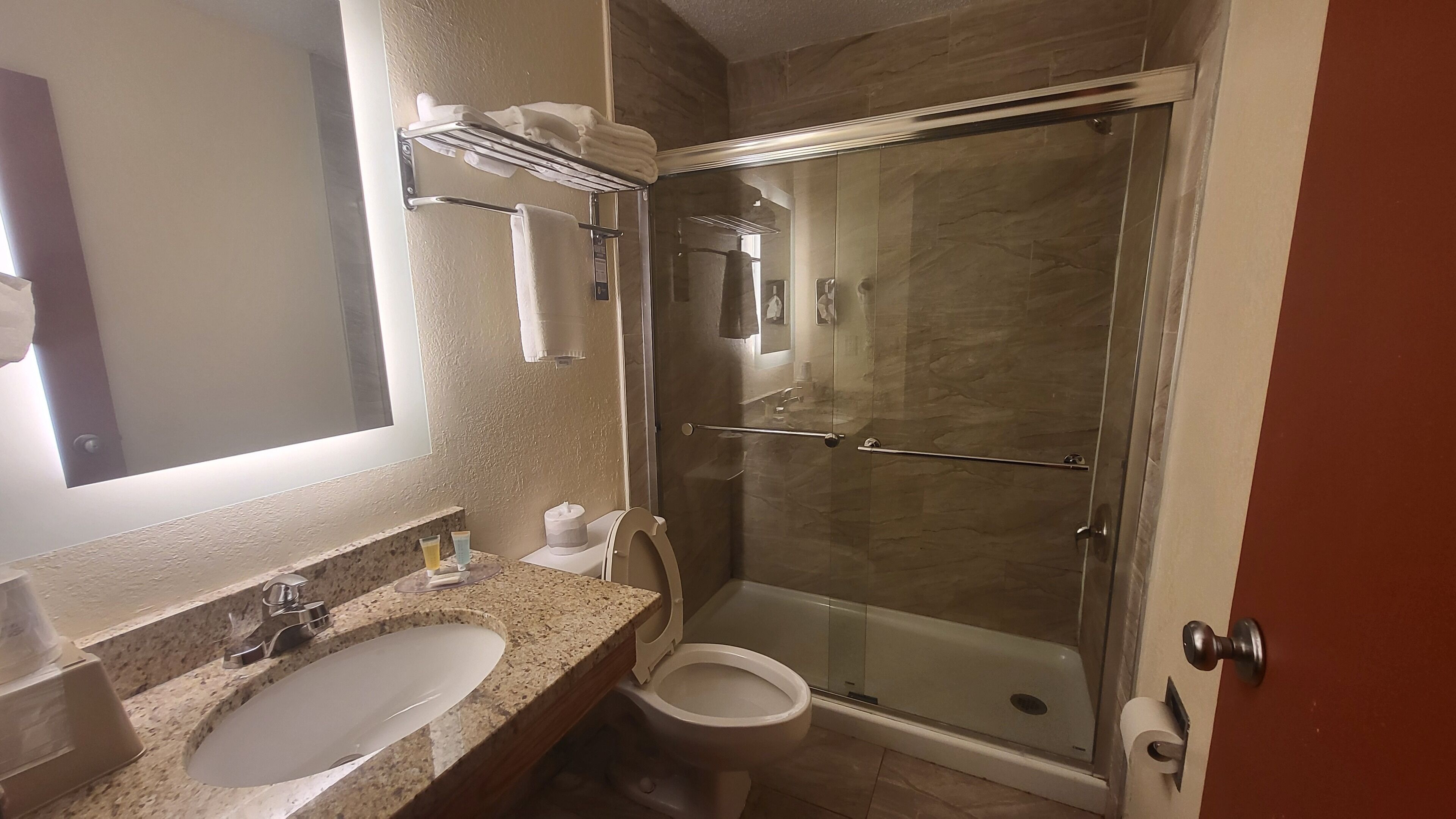 In-room safe, desk, iron/ironing board, free cribs/infant beds