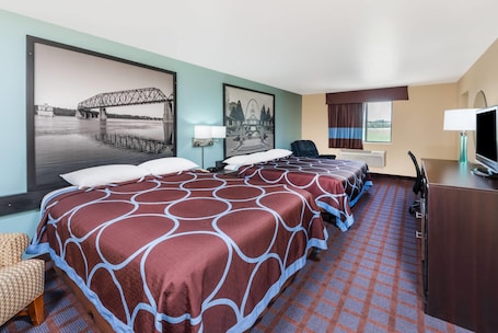 Studio Suite, 2 Queen Beds, Non Smoking | Desk, laptop workspace, blackout drapes, free cribs/infant beds