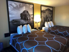 Standard Room, 2 Queen Beds | Desk, iron/ironing board, WiFi (free), bed sheets