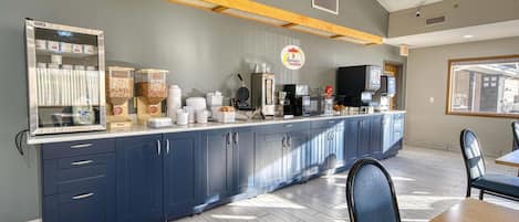 Free daily on-the-go breakfast