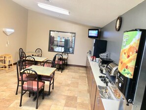 Free daily on-the-go breakfast