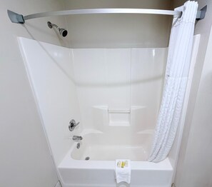 Free toiletries, hair dryer, towels, soap