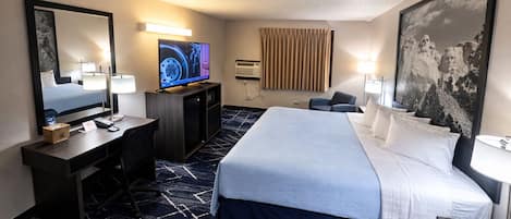 Habitación estándar, 1 cama King size | Ropa de cama de alta calidad y escritorio