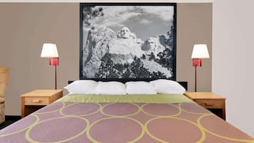 Desk, blackout drapes, free WiFi, bed sheets