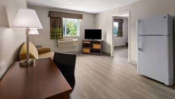 1-Bedroom Suite,1 King Bed and 1 Queen Sofa Bed, Non-Smoking | 1 bedroom, pillow-top beds, desk, laptop workspace