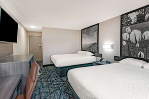Room, 2 Double Beds, Non Smoking | Desk, blackout drapes, free WiFi, bed sheets