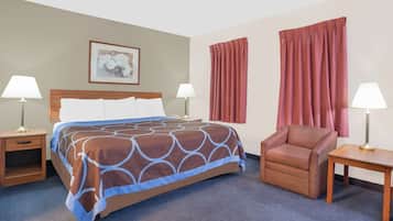 In-room safe, desk, laptop workspace, blackout curtains
