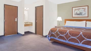 Caja de seguridad en la habitación y escritorio