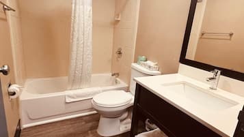 Standard Room, 2 Double Beds, Non Smoking | Bathroom