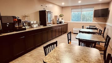 Free daily on-the-go breakfast