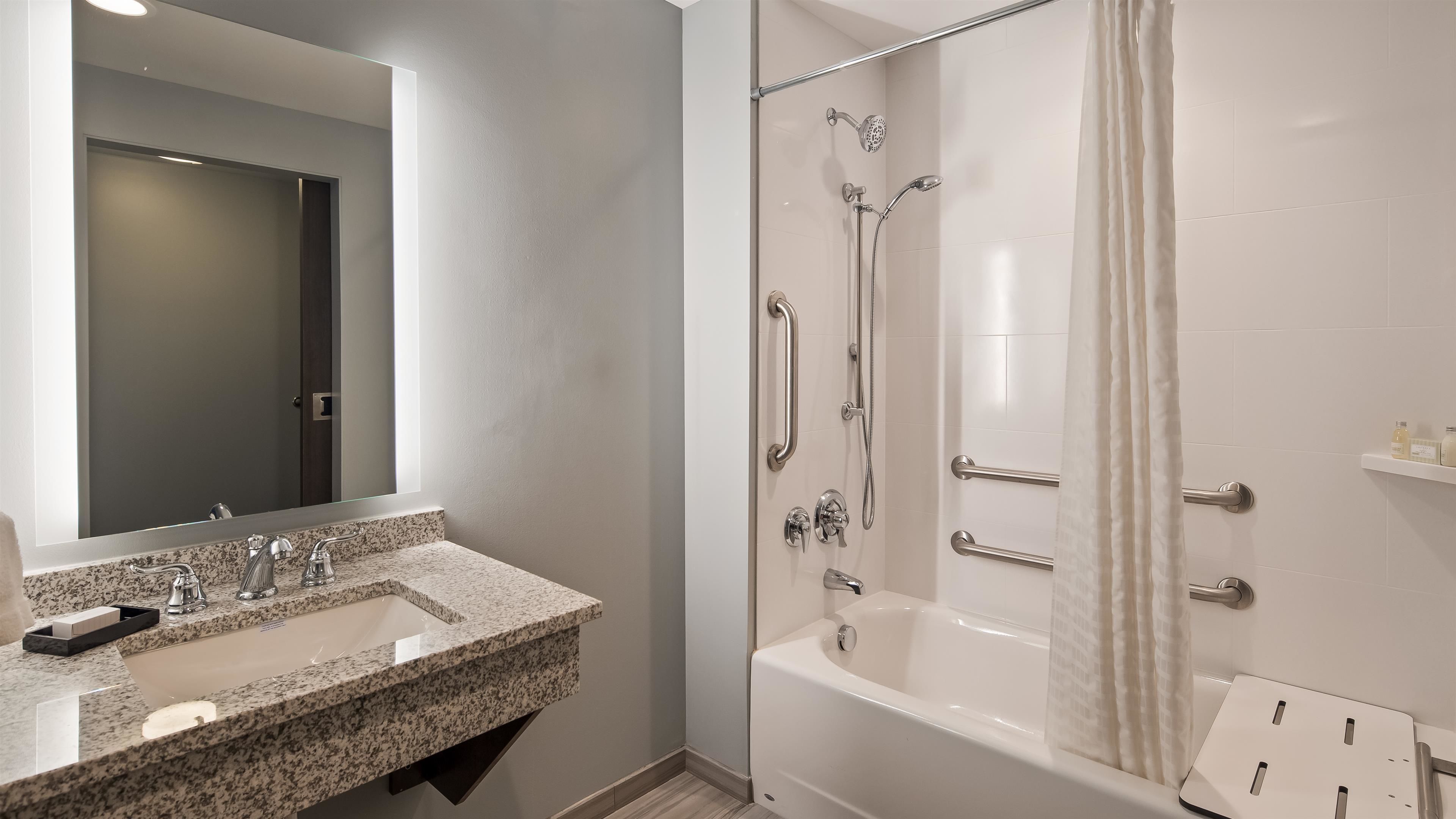 standard room, 2 queen beds, accessible, bathtub | blackout curtains, iron/ironing board, free cots/infant beds, internet