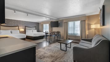 Suite, 2 Queen Beds, Non Smoking, Refrigerator & Microwave (with Sofabed) | Blackout drapes, iron/ironing board, free cribs/infant beds, Internet