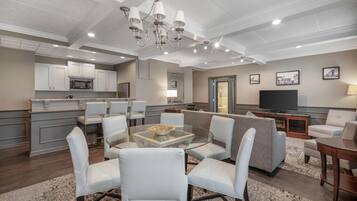 Suite, 1 King Bed, Non Smoking (with Sofabed) | Blackout drapes, iron/ironing board, free cribs/infant beds, Internet