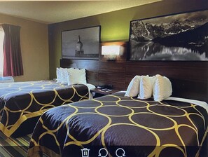 Room, 2 Queen Beds, Non Smoking | Desk, laptop workspace, blackout curtains, free cots/infant beds