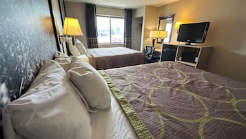 Standard Room, 2 Queen Beds | Desk, blackout drapes, iron/ironing board, free WiFi