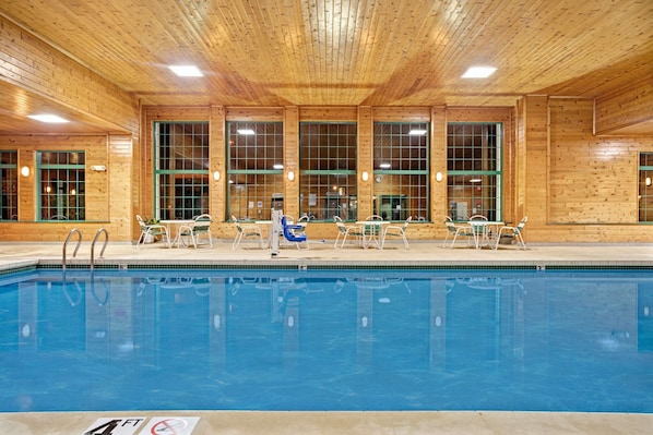 Indoor pool, a heated pool