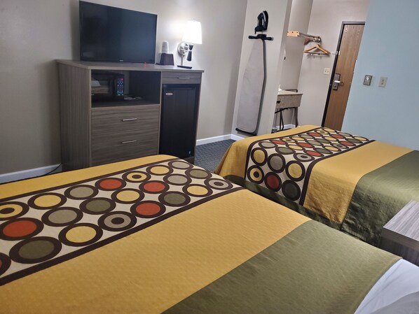 Desk, iron/ironing board, free WiFi, bed sheets