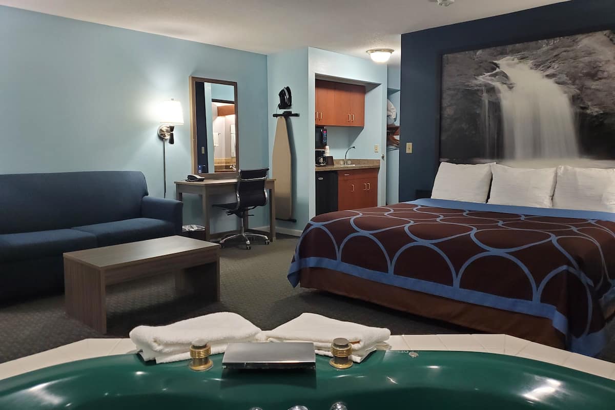 Desk, iron/ironing board, free WiFi, bed sheets