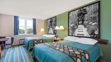 Room, 2 Queen Beds, Non Smoking | Desk, iron/ironing board, free cots/infant beds, free WiFi
