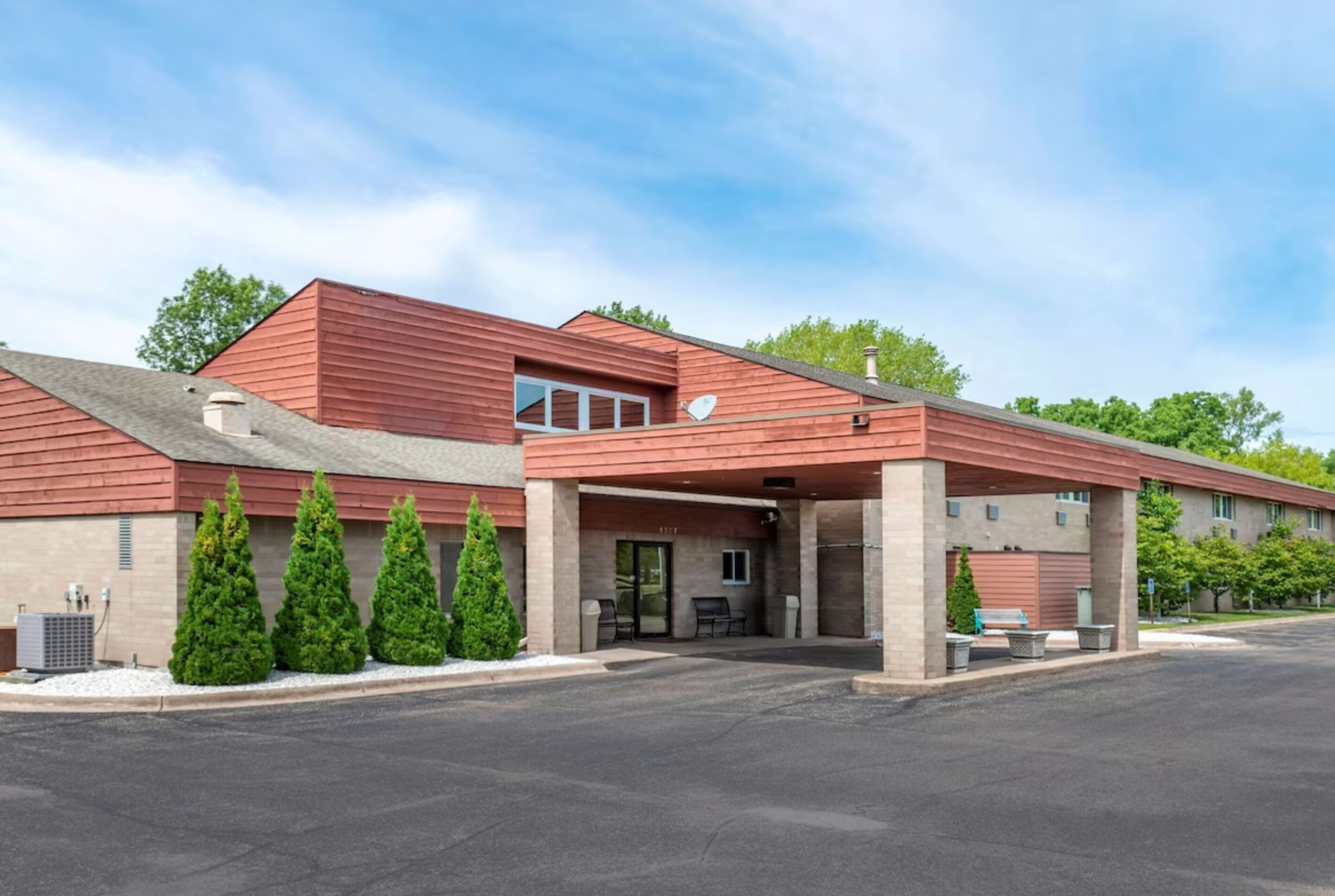 Overnatningsstedets facade