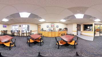 Petit déjeuner continental compris tous les jours