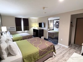 Escritorio, cunas gratuitas, wifi gratis y ropa de cama 