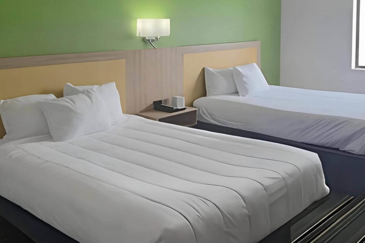Standard Room, 2 Double Beds, Non Smoking | Desk, iron/ironing board (on request), free cots/infant beds, free WiFi