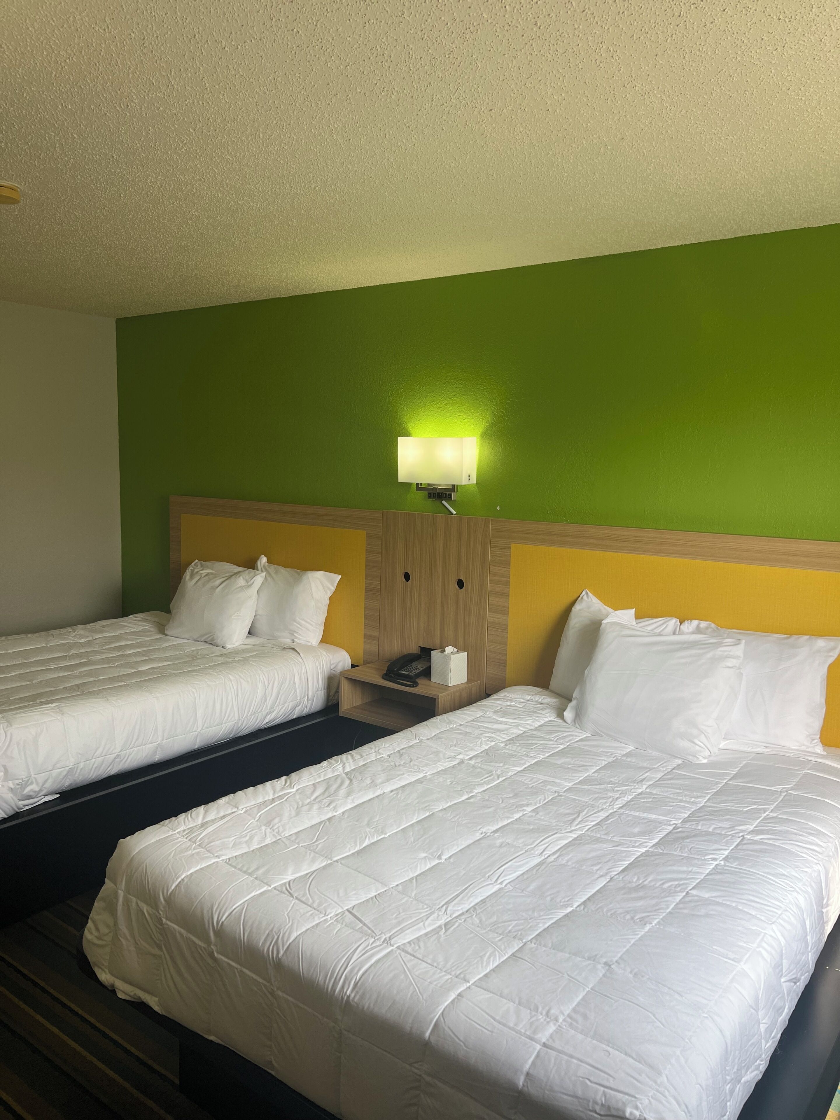 Standard Room, 2 Double Beds, Non Smoking | Desk, iron/ironing board (on request), free cots/infant beds, free WiFi