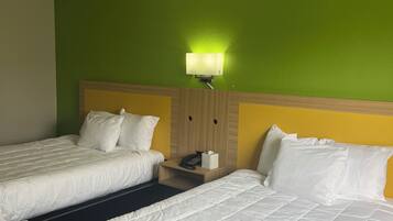 Standard Room, 2 Double Beds, Non Smoking | Desk, iron/ironing board (on request), free cots/infant beds, free WiFi