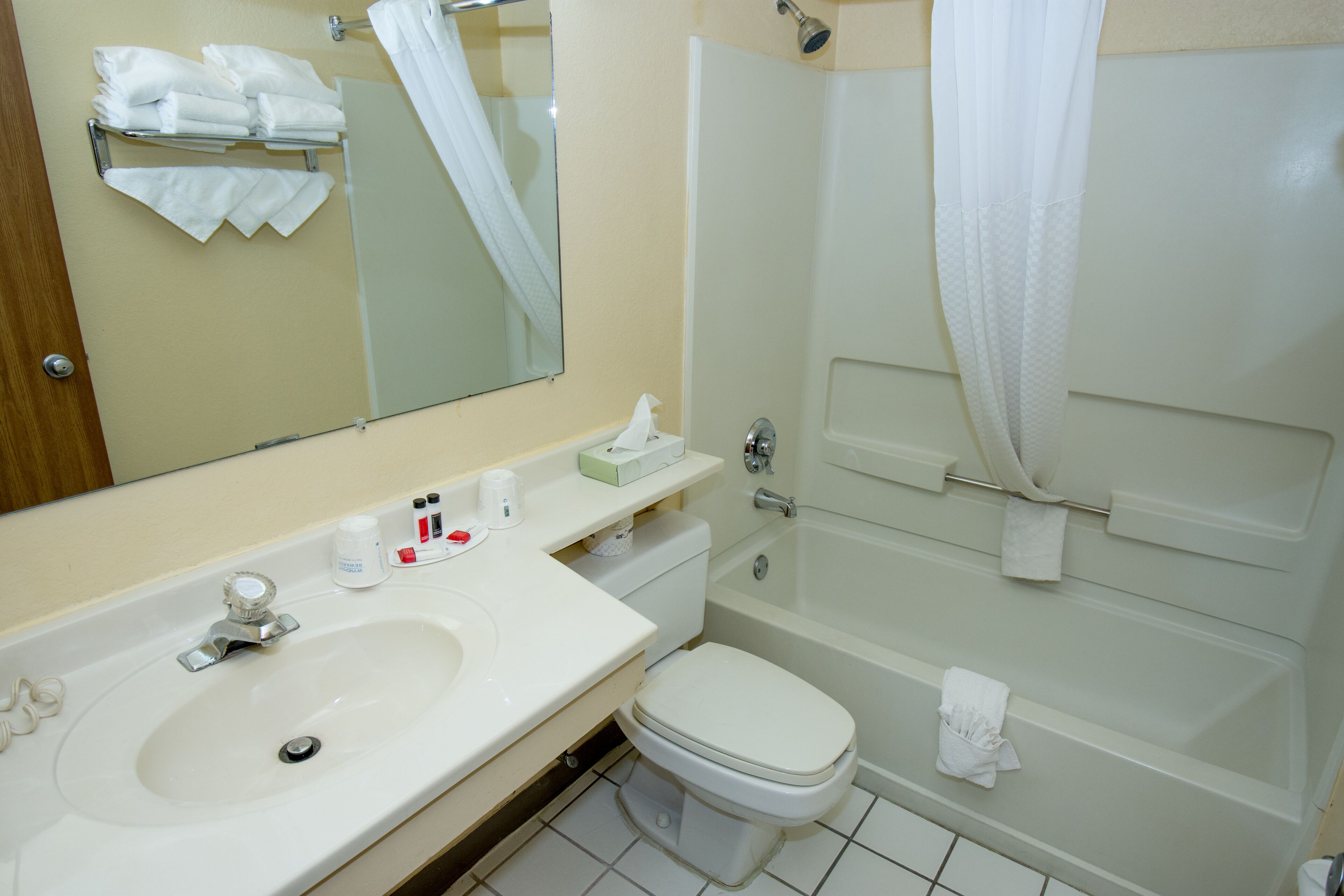 Hair dryer, towels