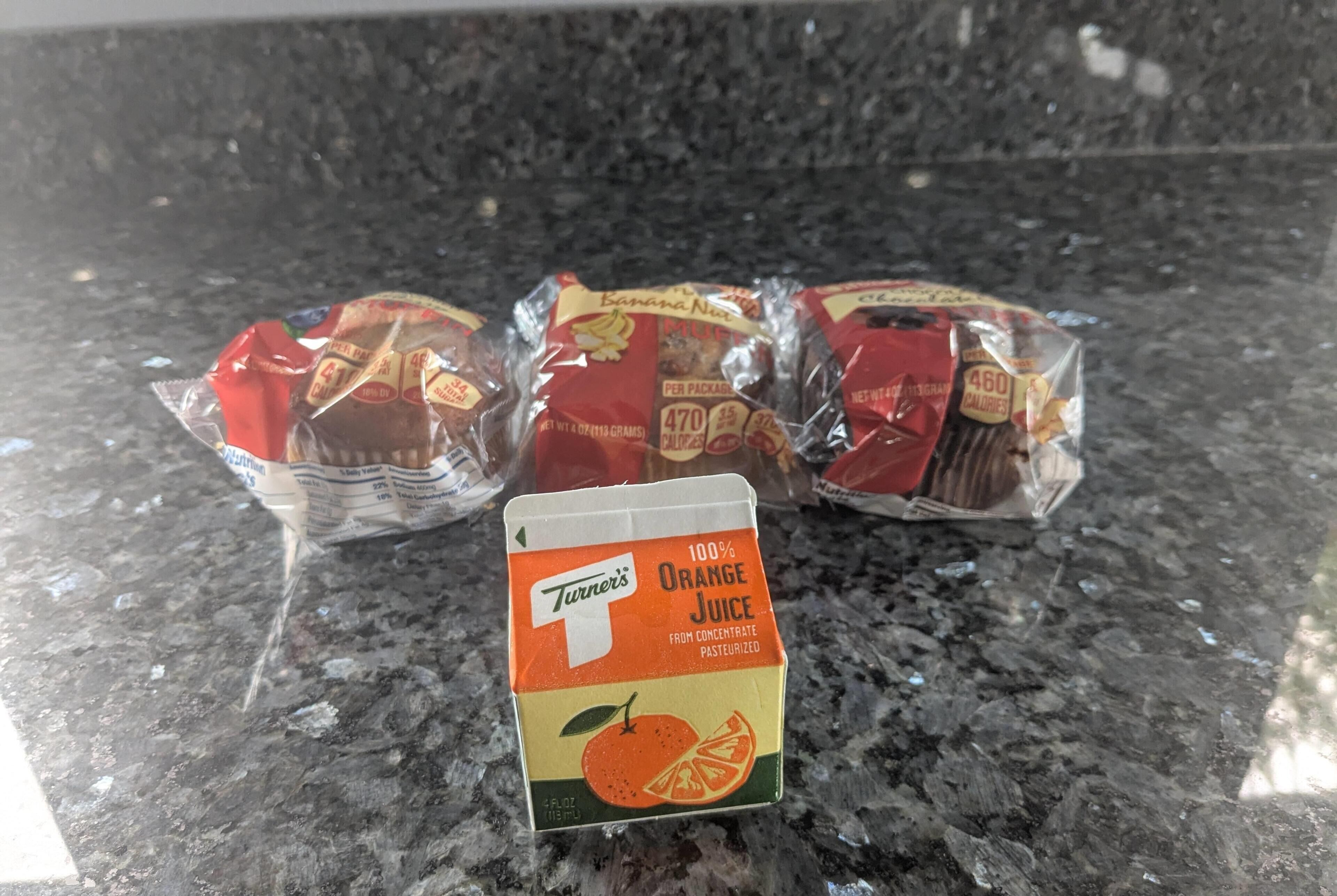 Free daily on-the-go breakfast 