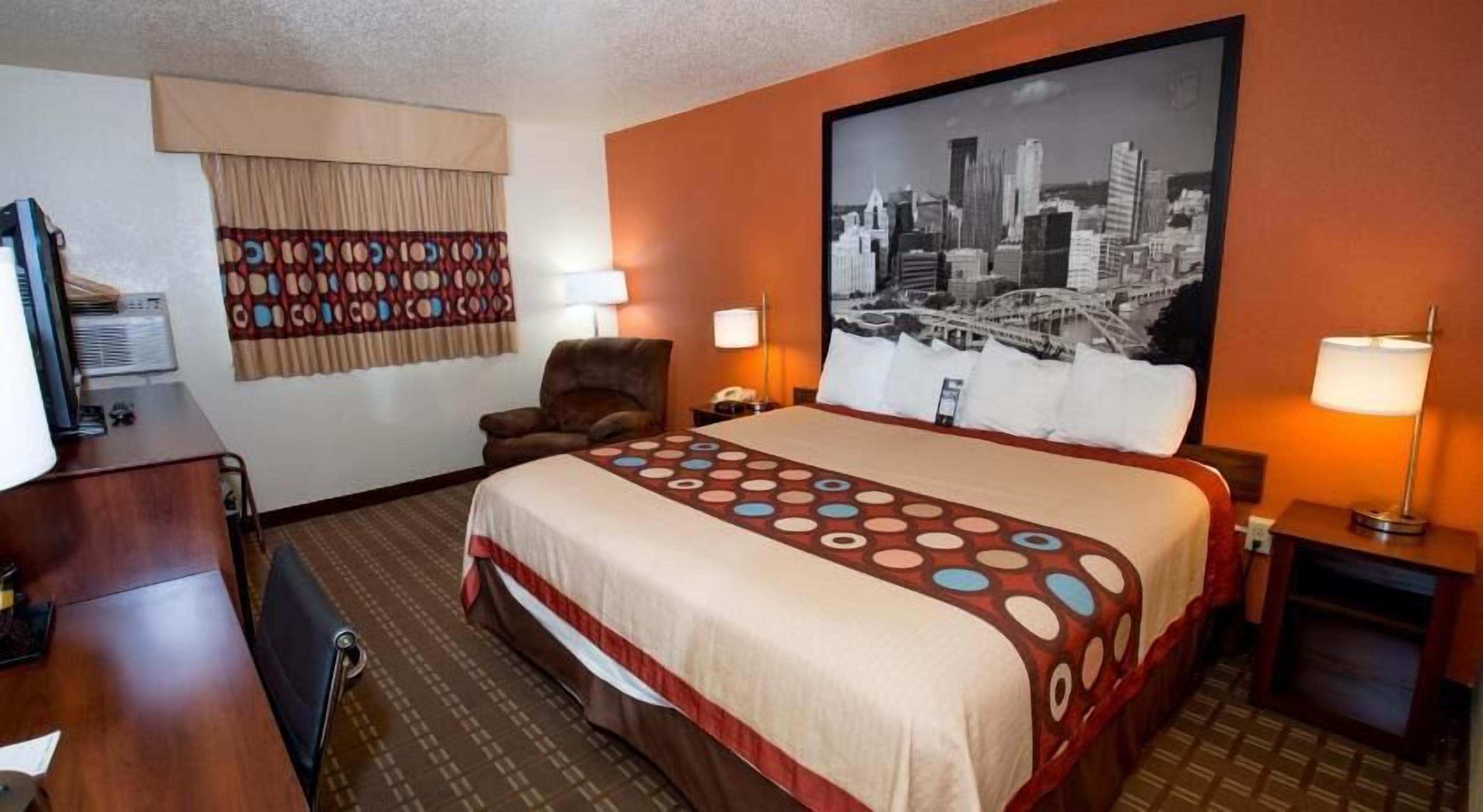 In-room safe, desk, iron/ironing board, free cribs/infant beds