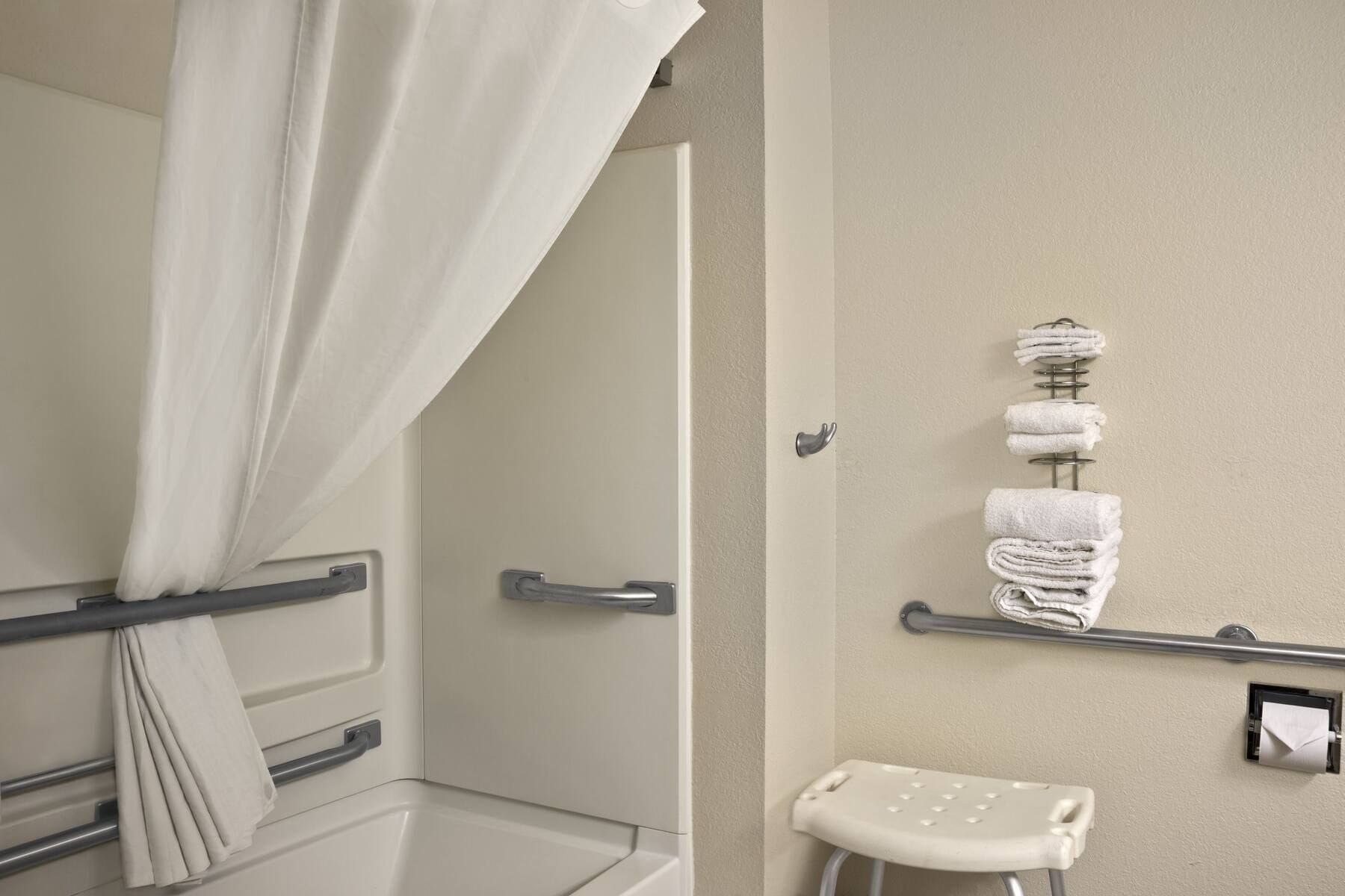 1 King Bed, Accessible Non Smoking, Refrigerator & Microwave | Bathroom