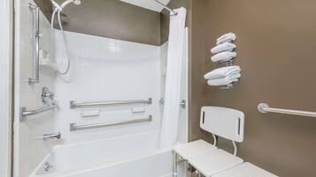 Room, 1 King Bed, Accessible, Non Smoking (Mobility Accessible) | Bathroom
