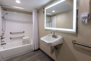 Accessible bathroom - Super 8 by Wyndham Williamsburg/Historic Area (Williamsburg)