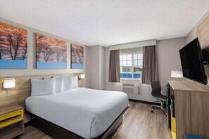 Room, 1 Queen Bed, Non Smoking (Mini Room, Second Floor, No Elevator) | Premium bedding, pillowtop beds, blackout drapes, iron/ironing board