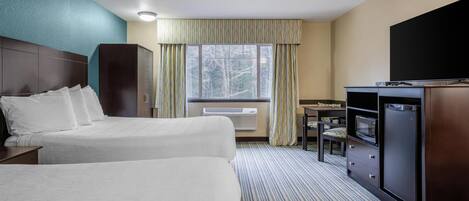 Rum - 2 queensize-sängar | Sängtillbehör av högsta kvalitet, duntäcken och bäddmadrasser