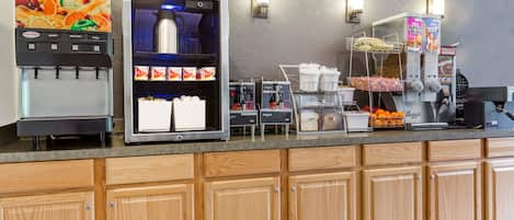 Free daily on-the-go breakfast