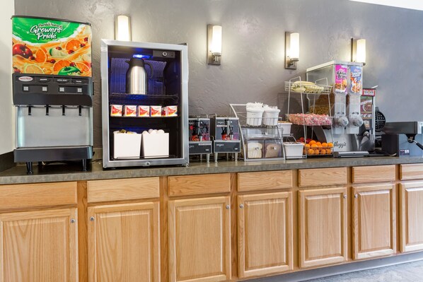 Free daily on-the-go breakfast 