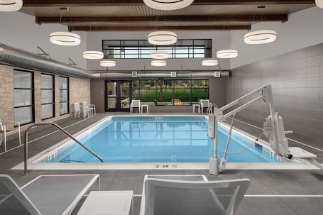 Indoor pool, open 6:00 AM to 10:00 PM, sun loungers. Country Inn & Suites by Radisson, Seattle-Tacoma International Airport, WA