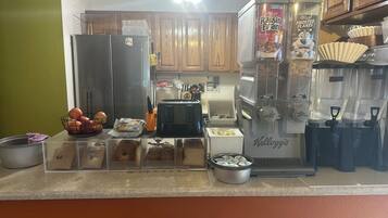 Free daily on-the-go breakfast