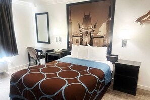 Habitación individual, 1 cama de matrimonio | Escritorio, wifi gratis, ropa de cama