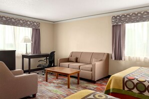 Studio Suite, 2 Queen Beds, Smoking | Desk, blackout drapes, iron/ironing board, free cribs/infant beds
