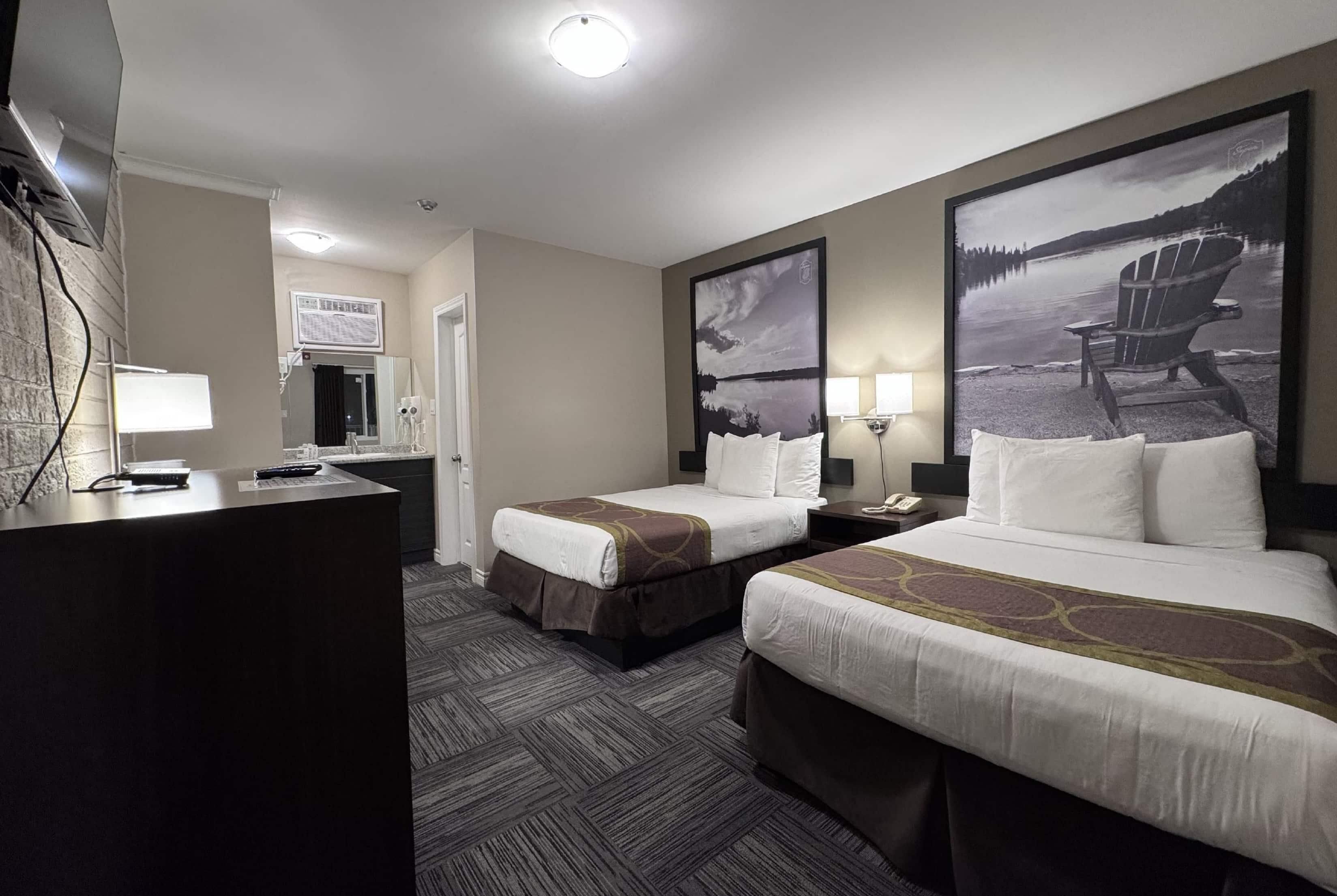 Business Room, 2 Double Beds, Non Smoking | Desk, iron/ironing board, free WiFi, bed sheets
